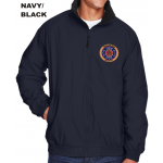 Harriton Fleece-Lined Nylon Jacket